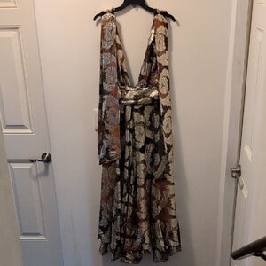 FARM Rio
Jacquard Lurex Sleeveless Maxi Dress